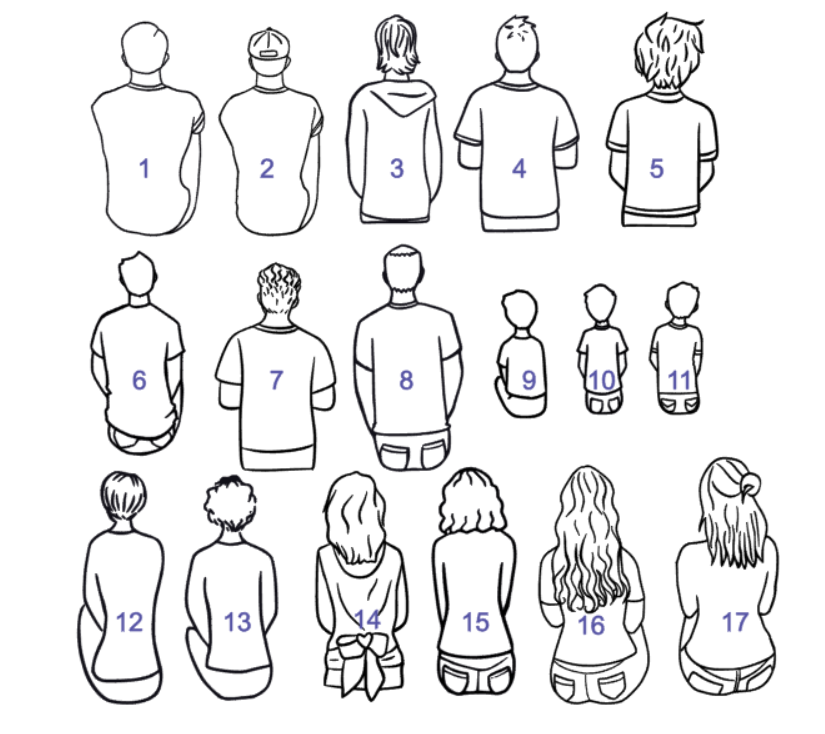 Cadre silhouettes de dos – Image 4